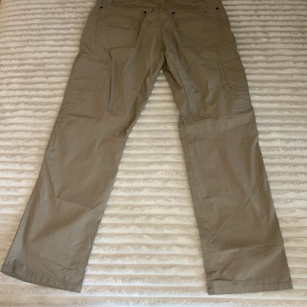 Kuhl Radikl Pants Khaki Tan Hiking Outdoor Hybrid Utility Pants Mens Size 34x30